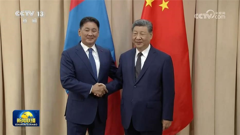 习近平会见蒙古国总统