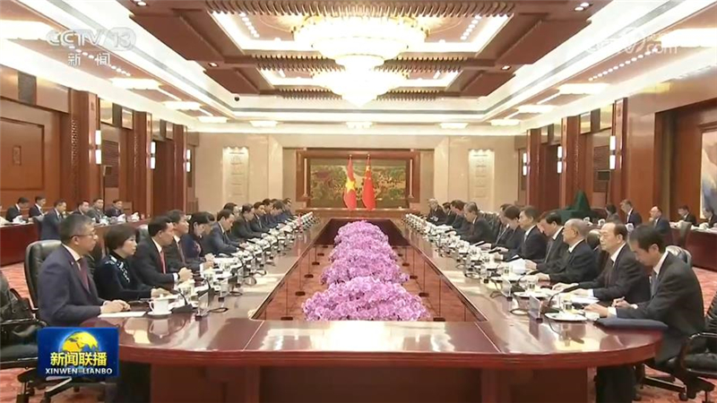 赵乐际同越南国会主席会谈并共同主持中越立法机构联合委员会第二次会议