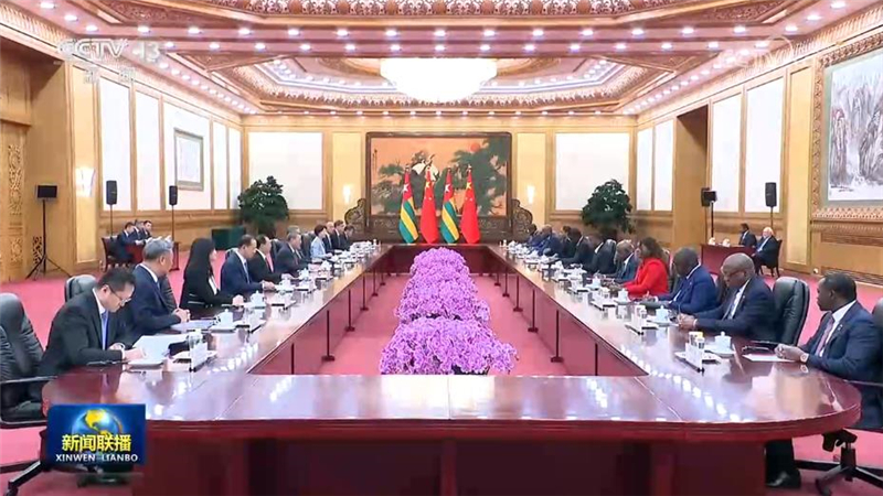 李强同多哥部长会议主席会谈